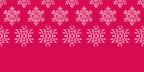 Red Lace Christmas Snowflakes Geometric Textile Texture