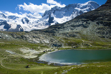 Krajobraz alpejski Monte Rosa
