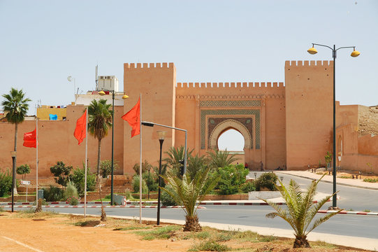 Morocco, a city gate in Meknes