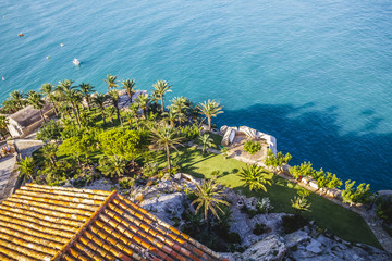 famous, peñíscola village views from the castle of Papa Luna,