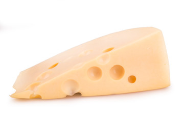 Dutch cheese on a white background