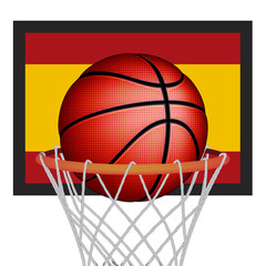 Fototapeta na wymiar Spanish basket ball, vector