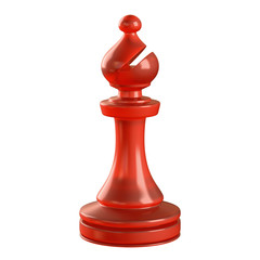Bishop chess. Clipping path included.