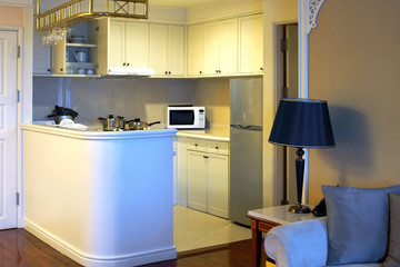Fototapeta na wymiar Kitchen Room Modern interior Design