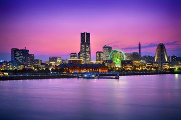 Fototapeta na wymiar Yokohama &Sunset
