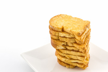 Group of sliced bread.
