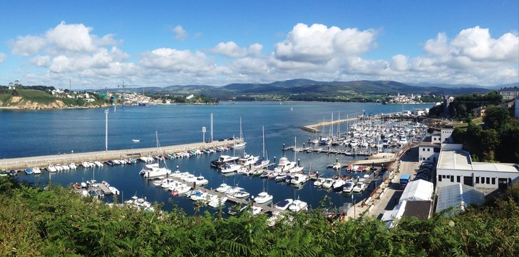 View of the seaport in Ribadeo, Galicia - Spain