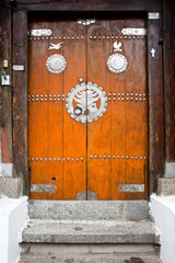 Naklejka premium korean style house's gate