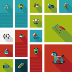 kid toys flat ui background,eps10