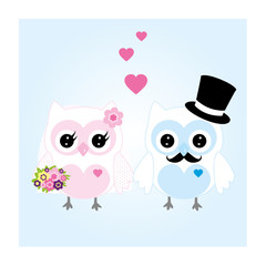 Eulen Hochzeit
