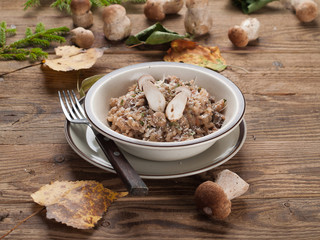 Risotto with mushroom