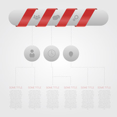 Modern Design Minimal style infographic template with pill