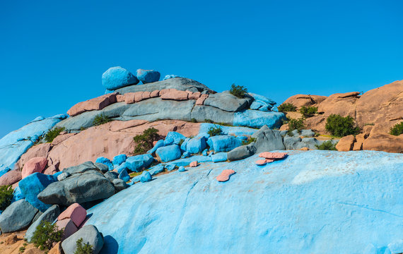 Painted Rocks, Tafraoute, Morocco