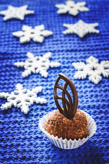 candy chocolate with walnuts