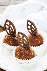 candy chocolate with walnuts