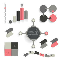 Infographic set elements. Business collection. Vector.