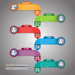 Paper infographics template