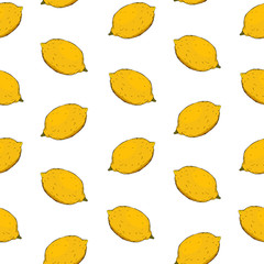 Lemon vector pattern
