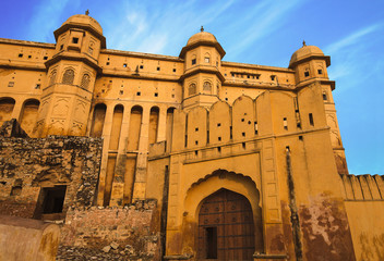 Obraz premium Facade of Amber fort, Jaipur, India