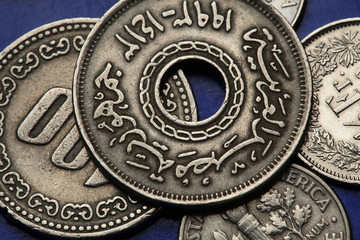 Coins of Egypt - obrazy, fototapety, plakaty