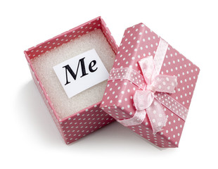 Present box with devotion message