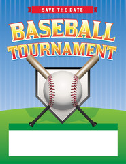 Baseball Tournament Illustration