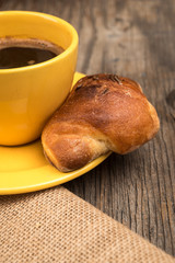 Coffee and roll