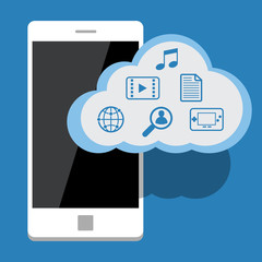 Cloud computing with mobile phone