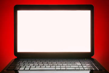 black laptop blank screen and no sign keyboard