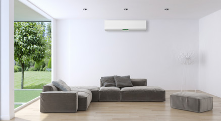 Interno con aria condizionata