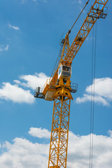 crane against the blue sky