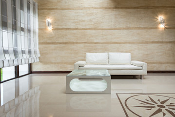 White sofa modern interior