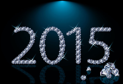 New 2015 diamond year, vector illustration