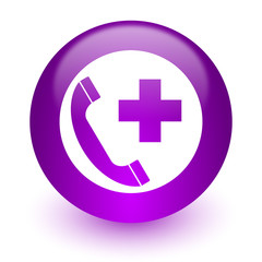 Obraz premium emergency call internet icon