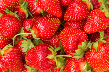 Fresh strawberries background