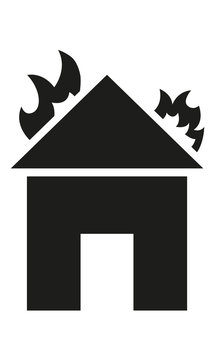 Brennendes Haus