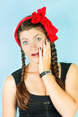 portrait isolated on white background