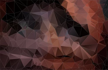 Foto auf Acrylglas Abstract brown 2D polygonal background © igor_shmel
