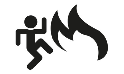 Obraz premium Mensch Feuer