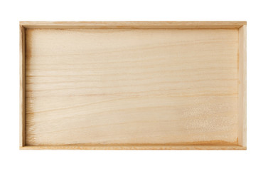 Wooden frame isolated on white