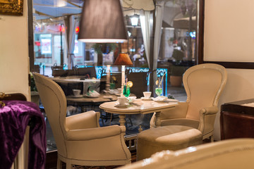 Stylish restaurant interior
