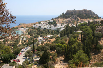 Fototapeta premium Lindos Acropolis Rhodes Island Greece 17