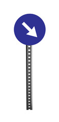 Traffic Warning Signboard - isolated