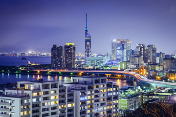Fototapeta premium Fukuoka, Japan Skyline