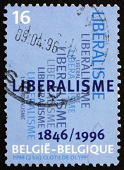 Postage stamp Belgium 1996 Liberal Party