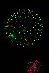 Fototapeta premium Fireworks in the night sky