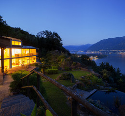 Panoramic view of villa