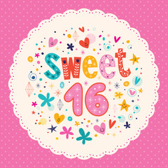 Sweet Sixteen card