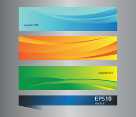 Set of colorful banners