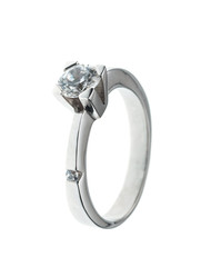 Wedding  Engagement Ring isolation 